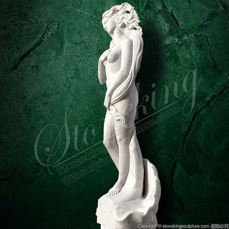 Hot Selling Birth of Venus Hand Carved White Marble Water Fountain for outdoor gardens decoration 