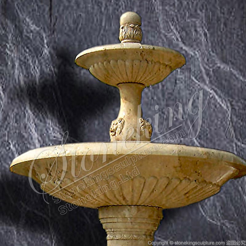 Outdoor Decorative Natural Stone Water Fountain with female sculptures of Factory Supplier