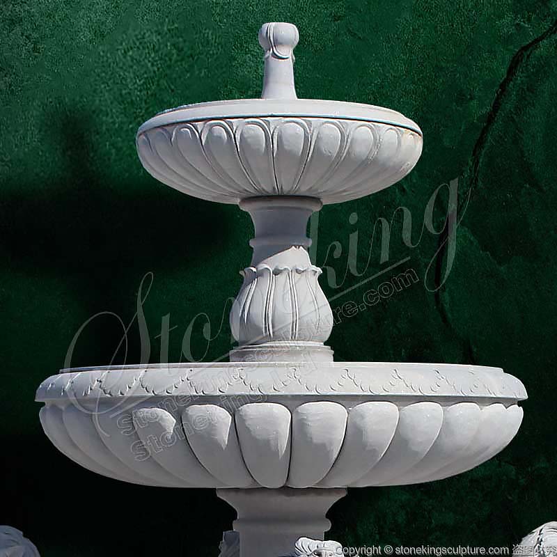 Outdoor Garden Water Features Marble Lion Fountain for home backyard or patio landscaping