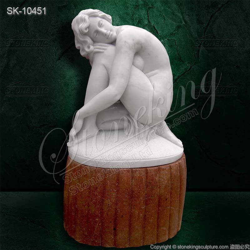 Top Quality Beautiful Life Size Marble Nude Woman Statue for outdoor garden or home decor for sale      