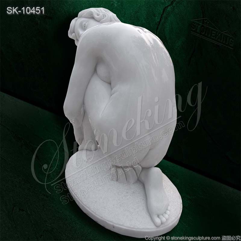 Top Quality Beautiful Life Size Marble Nude Woman Statue for outdoor garden or home decor for sale      