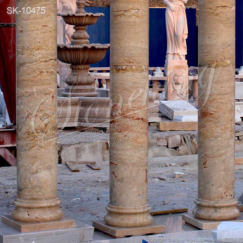 Top Quality Marble Stone Roman Tuscan Column Order for building and architecture for sale 