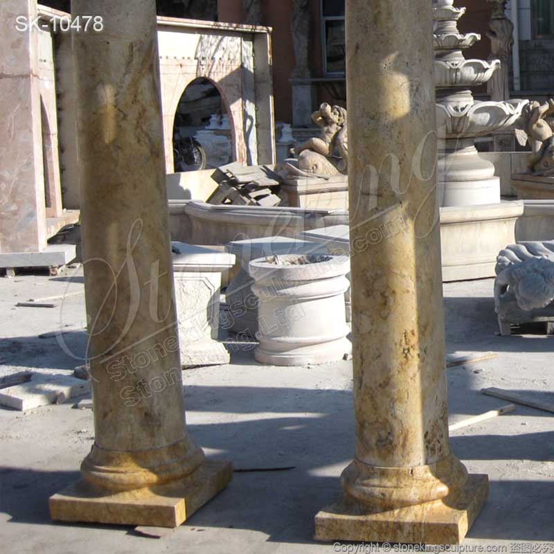 Outdoor Antique Ancient Roman Tuscan Columns and Pillars for decoration and architecture for sale 