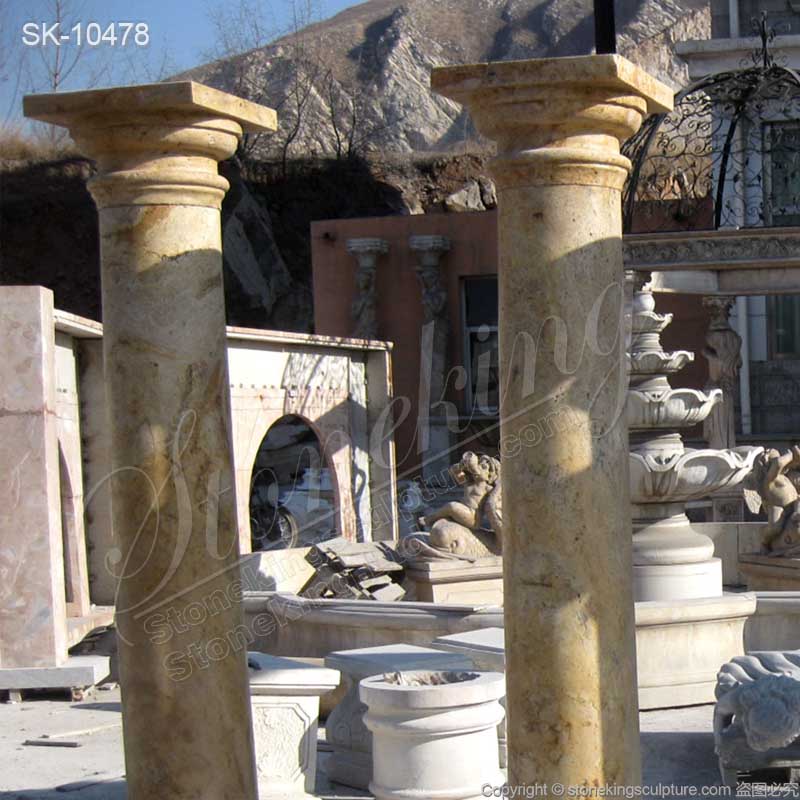 Outdoor Antique Ancient Roman Tuscan Columns and Pillars for decoration and architecture for sale 