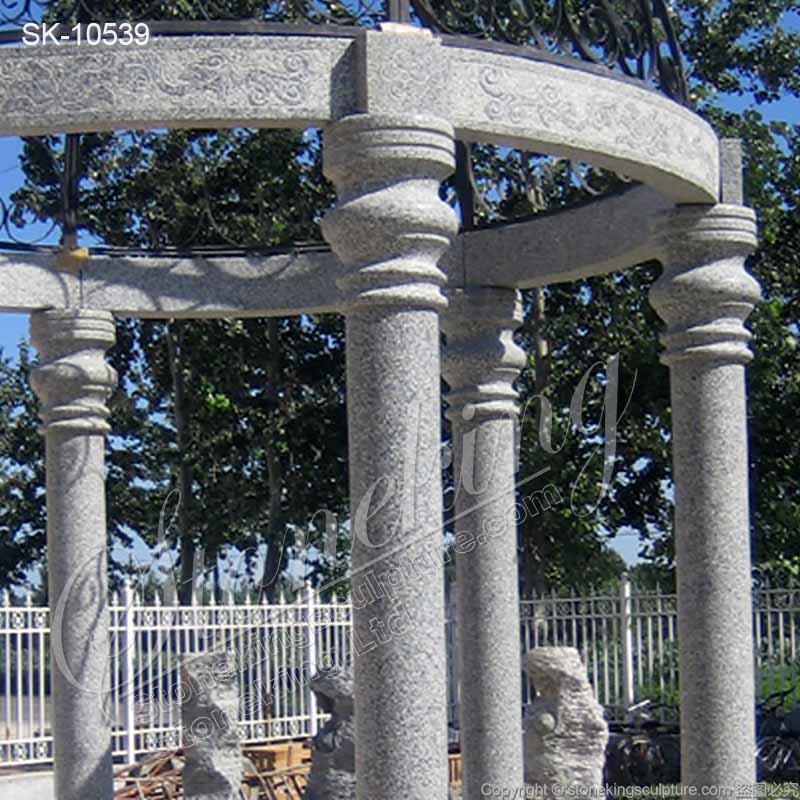 Modern Circular Outdoor Stone Granite Small Gazebo for Patio or garden decoration for sale