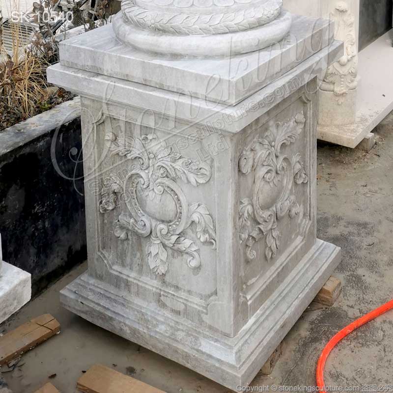 Manufacturer Hand Carved White Marble Large Outdoor Planters for garden or home decor for sale 