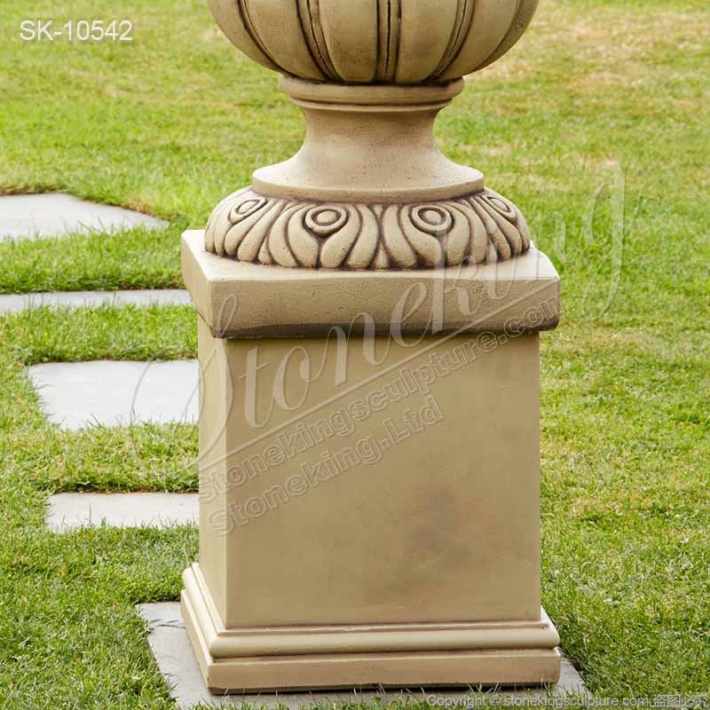 Wholesale Hand Carved Natural Stone Flower Pot for Outdoor Garden Decoration for sale