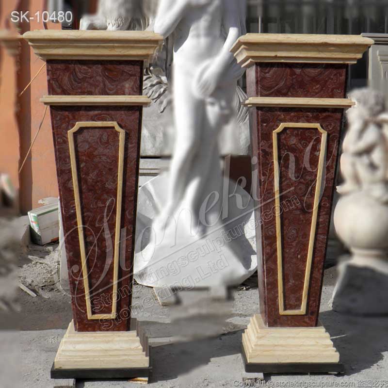 Manufacturer Solid Marble Pedestal Stand for Sculpture or Plant for sale 