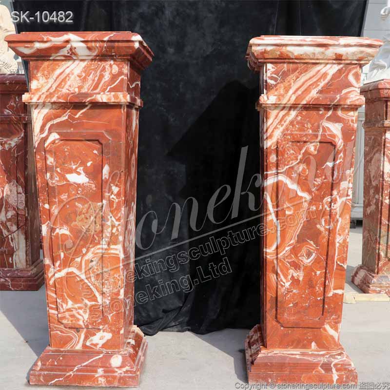 Factory Price Antique Marble Pedestal Stand for Statues and Sculptures for sale 