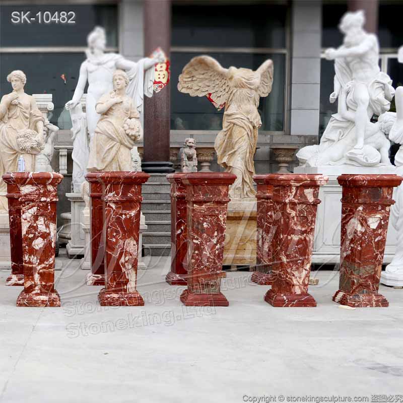 Factory Price Antique Marble Pedestal Stand for Statues and Sculptures for sale 