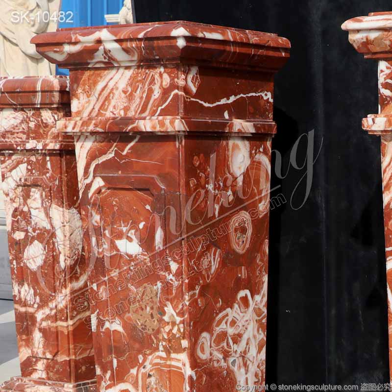 Factory Price Antique Marble Pedestal Stand for Statues and Sculptures for sale 