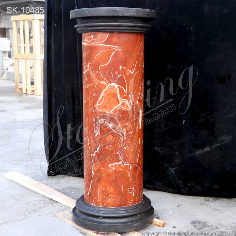 Top Quality Solid Marble Pedestal Column for Indoor and Outdoor Garden Decoration for sale 