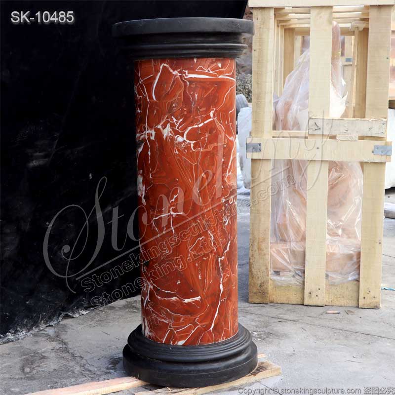 Top Quality Solid Marble Pedestal Column for Indoor and Outdoor Garden Decoration for sale 