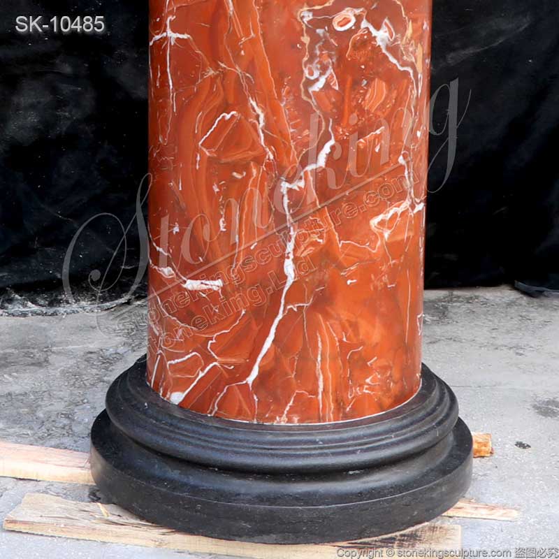 Top Quality Solid Marble Pedestal Column for Indoor and Outdoor Garden Decoration for sale 