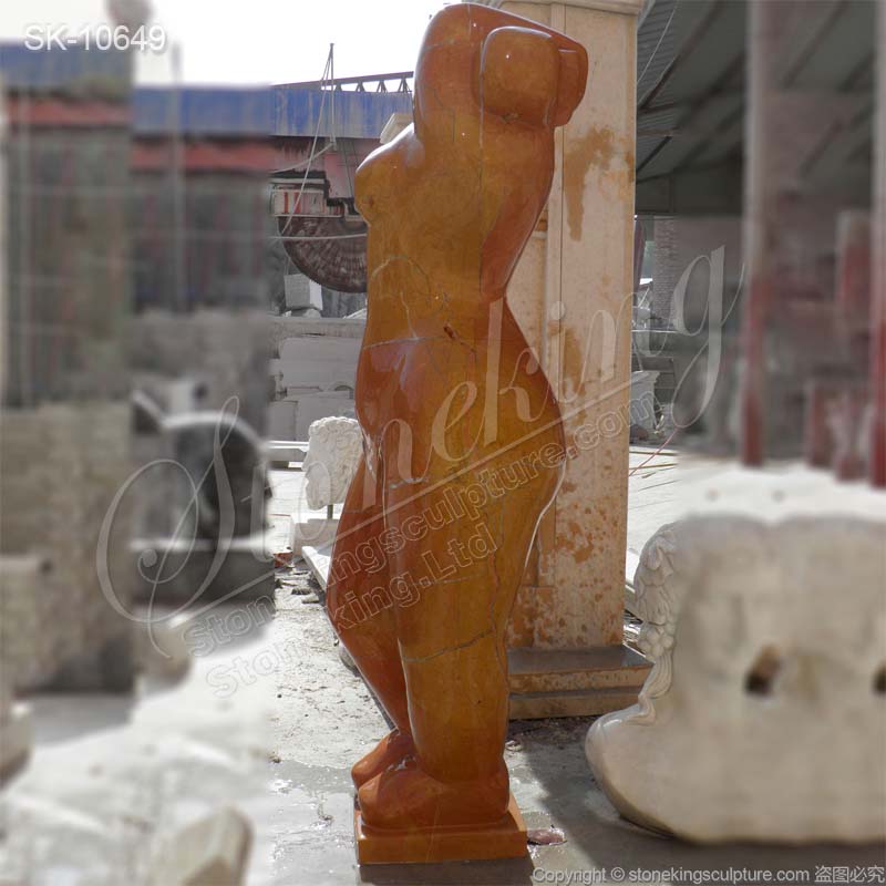 Manufacturer Hand Carved Marble Abstract Woman Sculpture for Garden and Home Decor for sale 