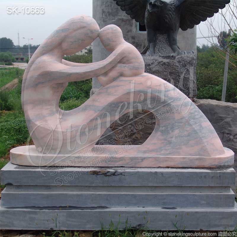 Outdoor Large Marble Abstract Garden Sculpture Art for Park landscaping for sale 