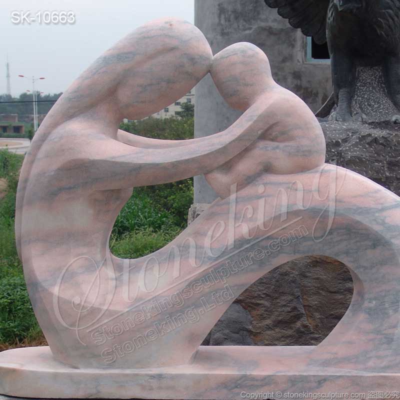 Outdoor Large Marble Abstract Garden Sculpture Art for Park landscaping for sale 