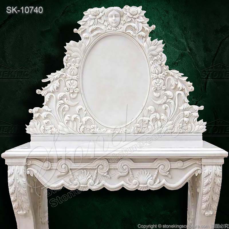 Manufacturer Luxury White Marble Bathroom Vanity Sink with Backsplash and Pedestals for sale 