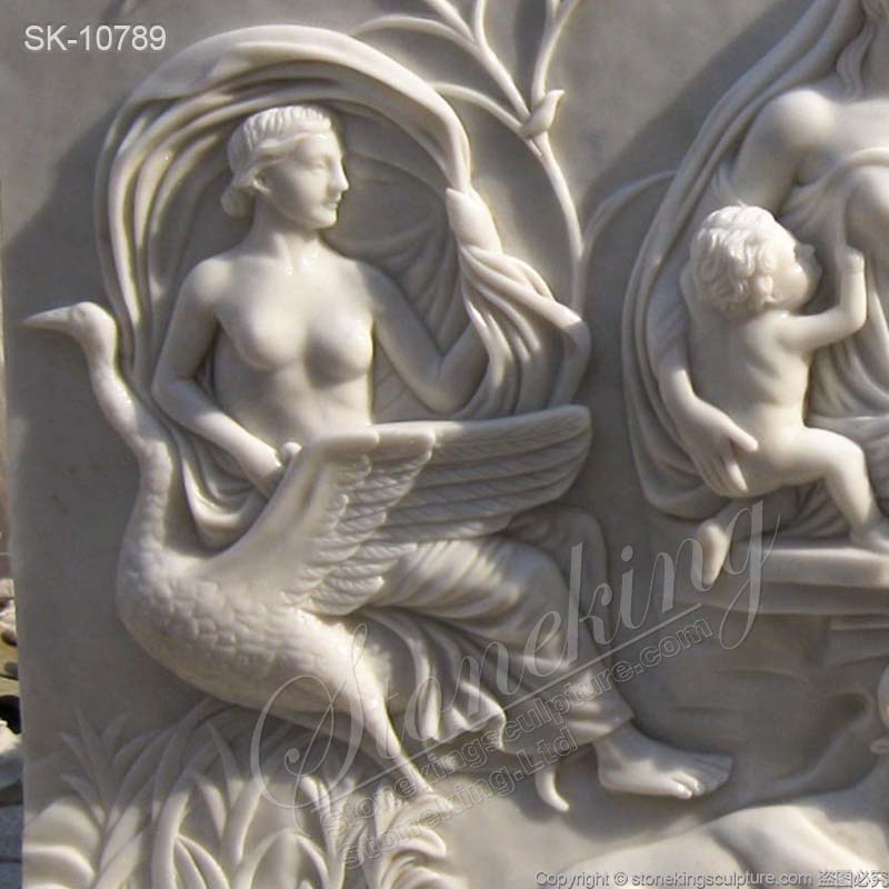 Manufacturer Hand Carved Marble High Relief Sculpture of Tellus and Goddess Carvings for sale 