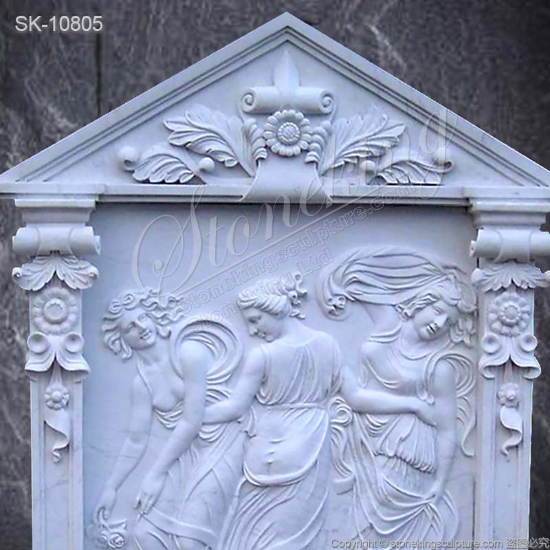 Factory Price Hand Carved Marble Low Relief Carving Sculpture of The Three Graces Dancing for sale 