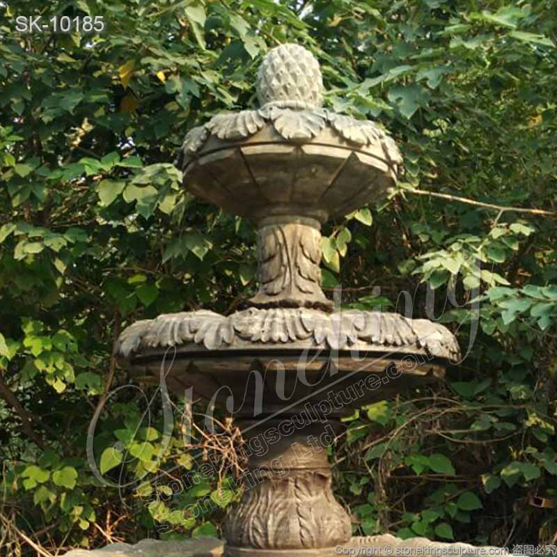 Wholesale Solid Marble 3 Tier Water Fountain for Outdoor or Indoor Decoration for sale