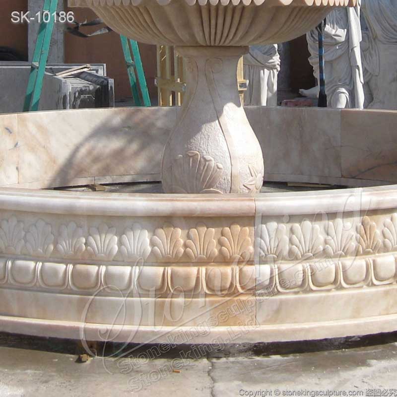 Factory Supplier Marble 3 Tier Outdoor Fountain for Garden and Backyard for sale 