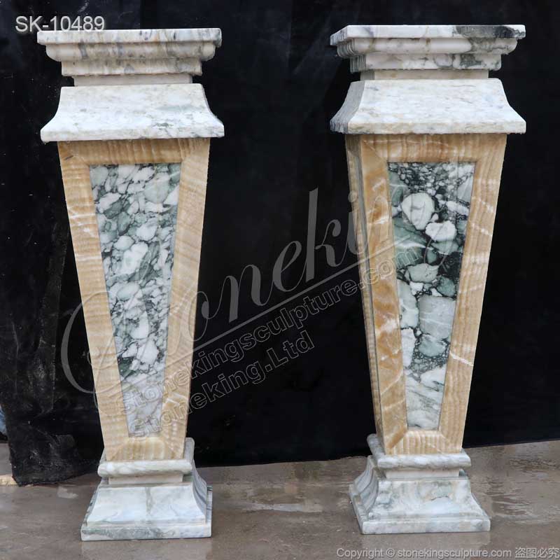 Factory Supplier High Quality Vintage Marble Pedestals for Sculpture and Statue for sale 