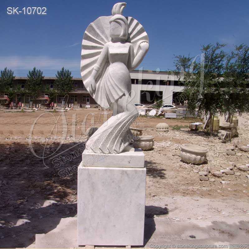 Factory Price Solid Marble Outdoor Abstract Stone Sculpture Art for Garden and Home Decor for sale