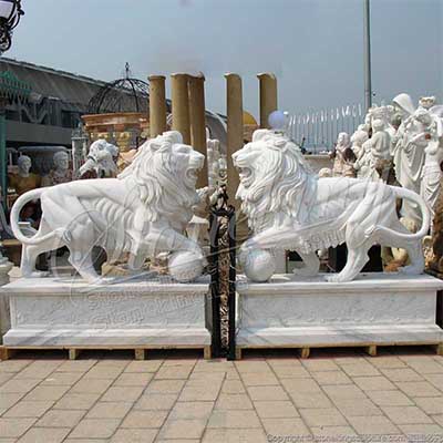 Factory Supply Outdoor Large Stone Animal Statues for Garden and Home Decor for sale