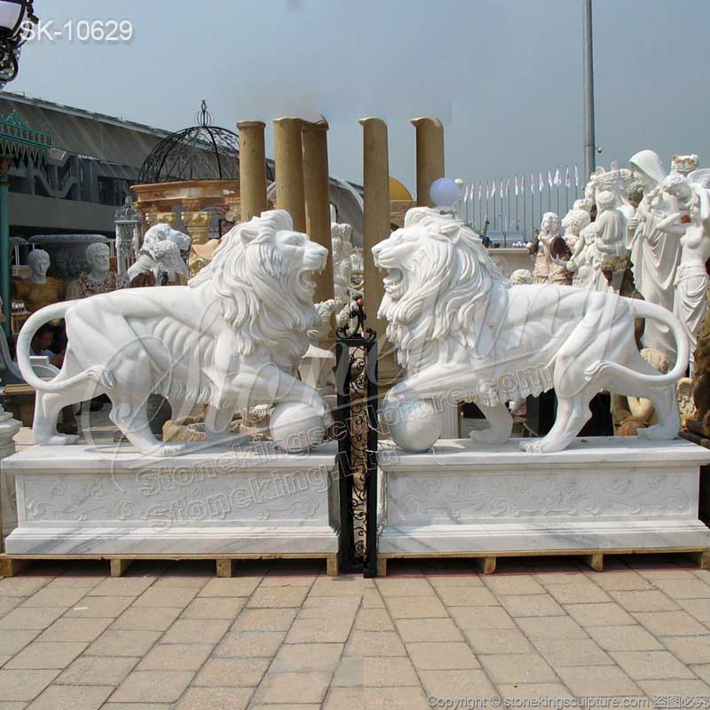 Factory Supply Outdoor Large Stone Animal Statues for Garden and Home Decor for sale