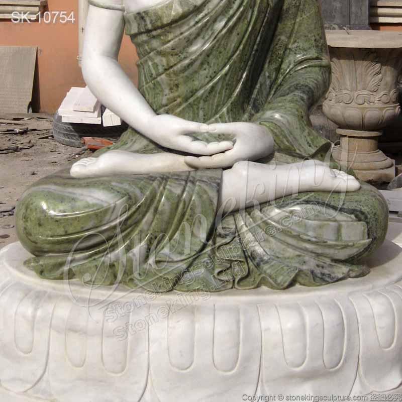 Factory Supplier Large Hand Carved Solid Marble Buddha Statue for Home Decor for Sale